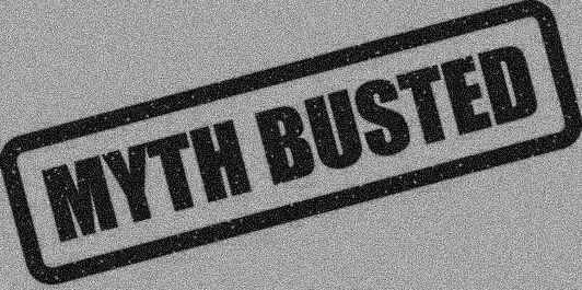 Black and White Myth Busted Stamp: Aerodynamics for Dummies Lesson 1